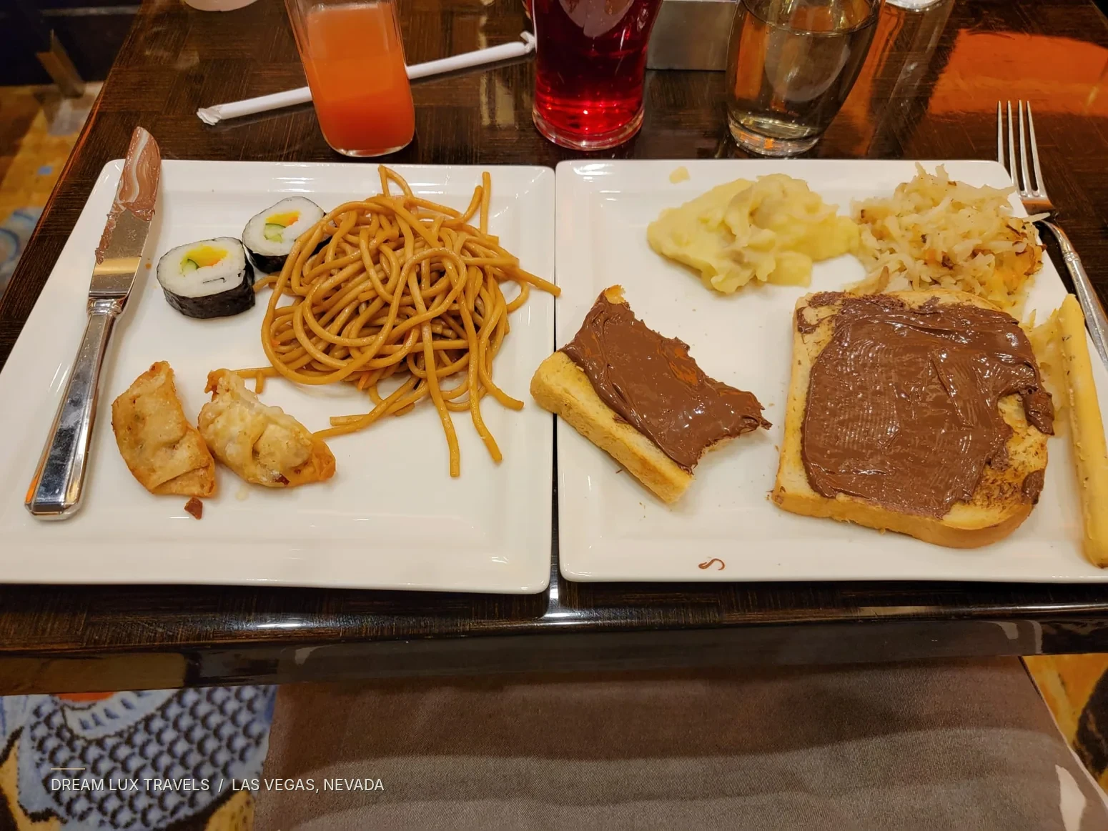 Wicked Spoon breakfast dishes during the Las Vegas stay.